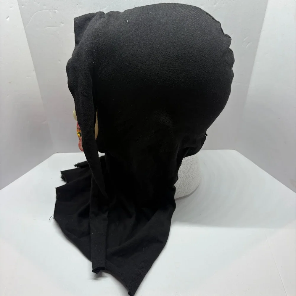 Vintage Easter Unlimited Skull Mask Black Bloody Grim Reaper Halloween